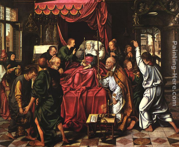 The Death of the Virgin painting - Joos van Cleve The Death of the Virgin art painting